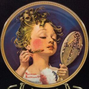 Knowles NormanRockwell Rediscovered Women Collect "Making Believe at the Mirror"